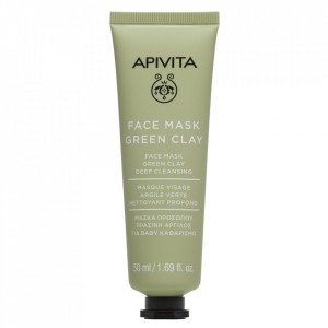Masca pentru curatare profunda cu argila verde Apivita, 50 ml
