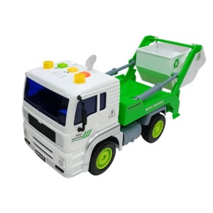 Masina de gunoi City Service, scara 1.20, cu lumini si sunete, pentru copii 3+ ani