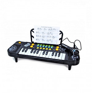 Orga Electronica cu Microfon , Rainbow Piano, Echipata cu 25 clape, Accesorizata cu ritmuri si melodii diferite, Reglarea Volumului - Img 2