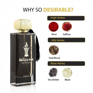 Oud Wajaha, Nusuk, Apa de Parfum, Barbati, 100ml - Img 3