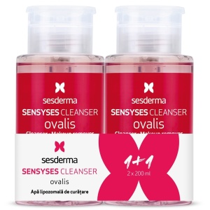 Pachet Apa lipozomala pentru curatare si demachiere Sesderma Sensyses Ovalis, 2 x 200 ml