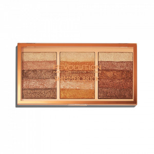 Paleta iluminatoare Makeup Revolution Shimmer Brick Palette
