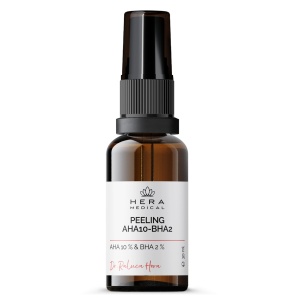Peeling facial AHA 10% + BHA 2% cu acid hialuronic si provitamina B5, Hera Medical, 30 ml