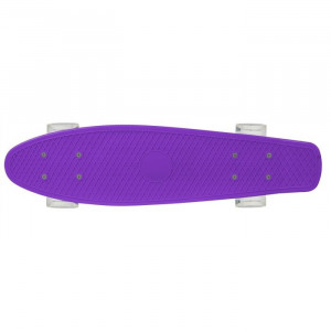 PennyBoard pentru copii, cu roti luminoase, mov