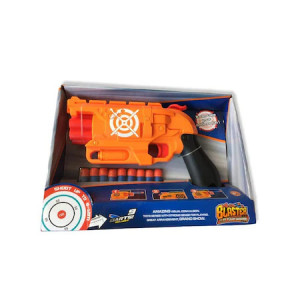 Pistol jucarie Air Blaster portocaliu