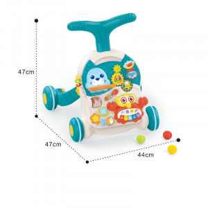 Premergator multifunctional cu centru de activitati si inaltime reglabila, dimensiuni