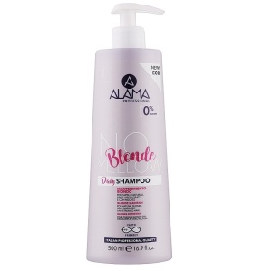 Sampon cu efect anti-ingalbenire, ALAMA NO YELLOW BLONDE uz zilnic, 500 ml