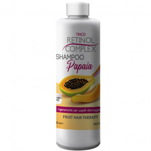 Sampon Retinol complex Therapia Fructelor cu Papaja pentru par deteriorat antimatreata, 1000ml