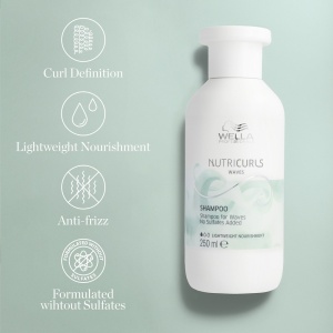 Sampon Wella Professionals Nutricurls Waves pentru par ondulat, 250 ml