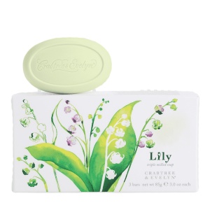 Sapun hidratant Crabtree & Evelyn, Lily Triple-Milled, 3 x 85 g