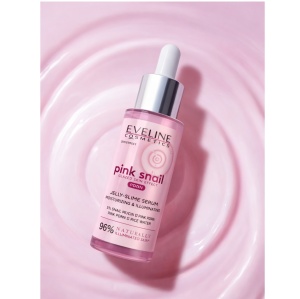Ser Jelly pentru Fata Hidratant si Iluminator Eveline Cosmetics Pink Snail PDRN, 30ml