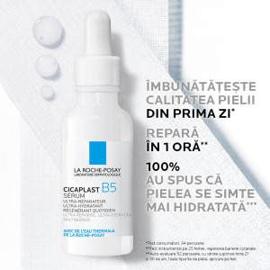 Ser ultra-reparator si ultra-hidratant Cicaplast B5, La Roche-Posay, 30 ml