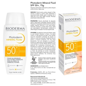 Set Bioderma Photoderm protectie solara SPF 50+ – Lapte pentru copii 200 ml, Fluid mineral 75 g, Spray pentru piele sensibila 300 ml