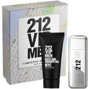 Set Cadou Carolina Herrera 212 Vip Men, Apa de Toaleta