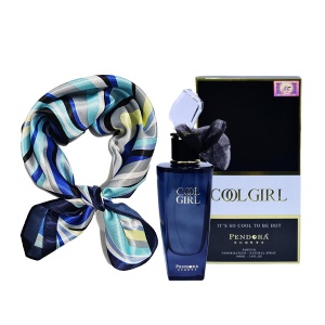 Set cadou Cool Girl Paris Corner Pendora Scents, Apa de Parfum, Femei, 100 ml + esarfa satinata
