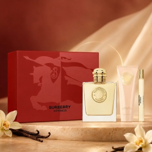 Set cadou Goddess Burberry, Femei, Apa de Parfum, 100 ml + 10 ml + Lotiune de corp, 75 ml