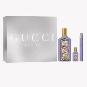 Set cadou Gucci Flora Gorgeous Magnolia, Femei, Apa de parfum, 100 ml + 10 ml + 5 ml