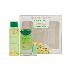 Set cadou Gulf Orchid Tropical Fruits, Unisex, Apa de Parfum, 60 ml + Spray de corp, 250 ml + Ulei concentrat, 12 ml