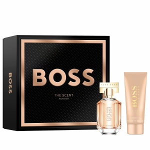 Set Cadou Hugo Boss The Scent For Her, Apa de Parfum, Femei, 50 ml + Lotiune de corp, 75 ml