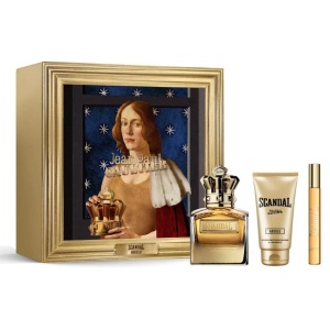 Set cadou Jean Paul Gaultier Scandal Absolu, Parfum, Barbati, 100 ml + 10 ml si Gel de dus, 75 ml
