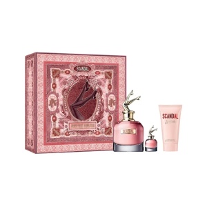 Set cadou Jean Paul Gaultier Scandal, Femei, Apa de Parfum, 80 ml + Lotiune de corp, 75 ml + Apa de Parfum, 6 ml