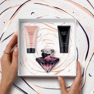 Set cadou Lancome La Nuit Tresor, Femei, Apa de Parfum, 50 ml + Lotiune de corp, 50 ml + Gel de dus, 50 ml