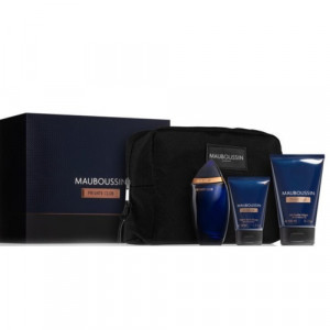Set Cadou Mauboussin Private Club, Barbati, Apa De Parfum 100 ml + Balsam After Shave 50 ml + Gel de Dus 100 ml + Geanta Cosmetice