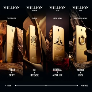 Paco Rabanne Million Gold, Apa de Parfum Intense, Barbati