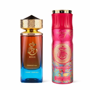 Set cadou Paris Corner Khair Confection, Femei, Apa de Parfum, 100 ml + Deodorant Spray, 200ml