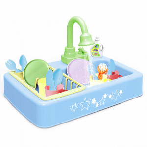 Set chiuveta electrica de jucarie, cu acesorii sunete si lumini