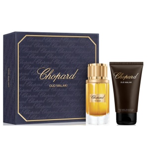 Set Chopard Malaki Oud, Apa de Parfum, Barbati, 80 ml + Gel de dus 150 ml
