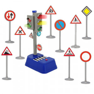 Set City Traffic semne circulatie si semafor electric