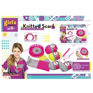 Set Creativ pentru Fete - Confectionare Fular Tricotat, Accesorii Fashion DIY
