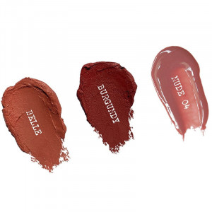 Set Creion si balsam de buze Nudestix Nude + Red Hot Lip 3 Piece Kit - Img 4