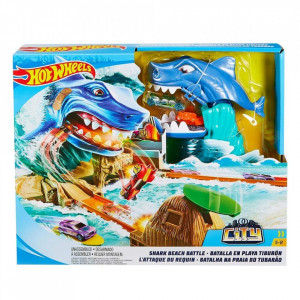 Set de joaca cu masinuta Hot Wheels, Batalia Rechinului - Img 3