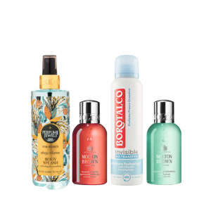 Set Deep Intuition, unisex, Spray de Corp Eyup 250 ml, Deodorant Borotalco Invisible 150ml, Gel de dus Gingerlily 100ml, Sampon de volum Kumudu 100 ml - Img 3