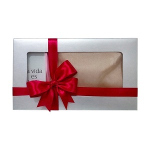 Set Elysa – Apa de Parfum La Vida es Bella Fragrance World 50ml, Esarfa satinata crem