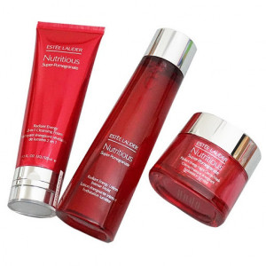 Set Estee Lauder Nutritious Super Pomegrante Radiant Energy, Spuma de curatare + Lotiune intensa + Crema de noapte - Img 2