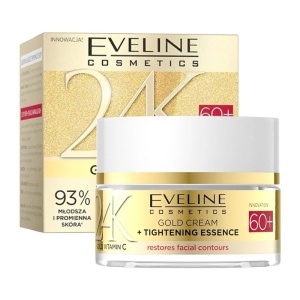Set Eveline Cosmetics 24K Gold – Crema 60+, 50ml, Ser Lifting 30ml si Apa Micelara Royal Snail 500ml 