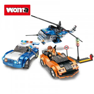 Set Joc Constructie STEM tip Lego Police,  535 piese 2