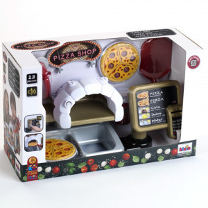 Set Pizza Shop cu accesorii, sunete si lumini