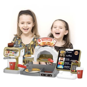 Set Pizza Shop - Jucarie Interactiva cu Cuptor si Accesorii pentru Copii 3+ Ani