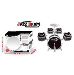 Set tobe de jucarie Jazz Drum Dream Star cu 5 tobe si cinele, pentru copii