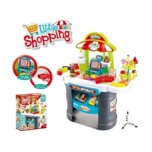 Supermarket pentru Copii – Set cu Casa de Marcat, Scanner si Accesorii, 61 Piese