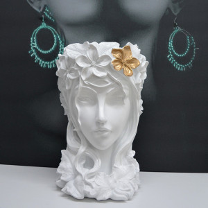 Vaza Venus Flower Lady, white - Img 6