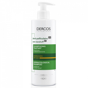 Sampon anti-matreata pentru par normal-uscat Dercos, 400 ml, Vichy