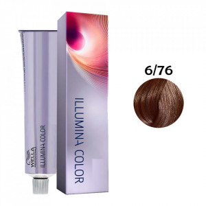 Vopsea de par permanenta Wella Professionals Illumina Color 6/76Vopsea de par permanenta Wella Professionals Illumina Color 6/76