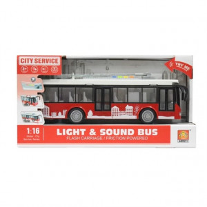 Autobus electric pentru copii, cu sunete si lumini, ambalaj