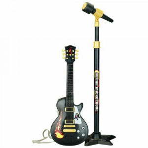 Chitara electronica RockStar cu microfon 
