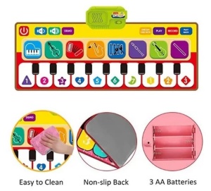 Covoras muzical interactiv in forma de pian